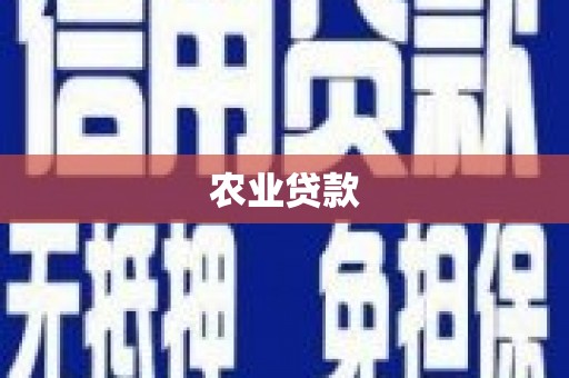 矿区农业贷款
