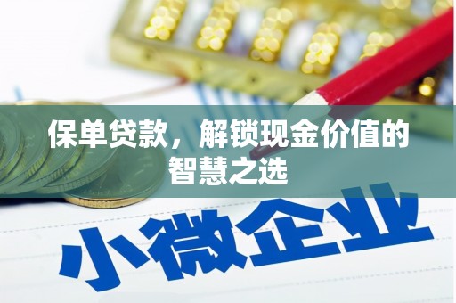 矿区保单贷款，解锁现金价值的智慧之选