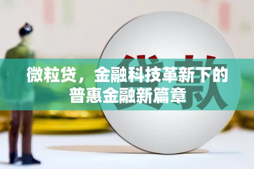 矿区微粒贷，金融科技革新下的普惠金融新篇章