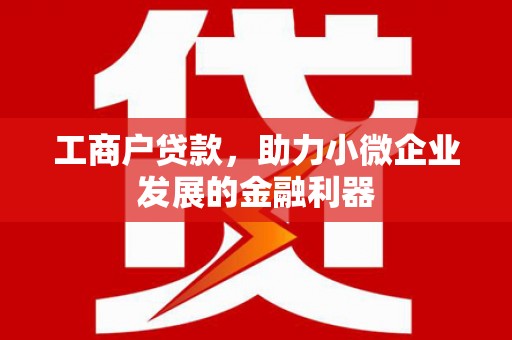 矿区工商户贷款，助力小微企业发展的金融利器