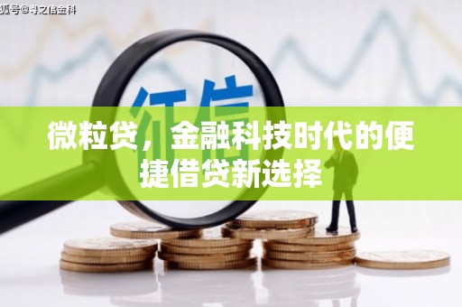 矿区微粒贷，金融科技时代的便捷借贷新选择