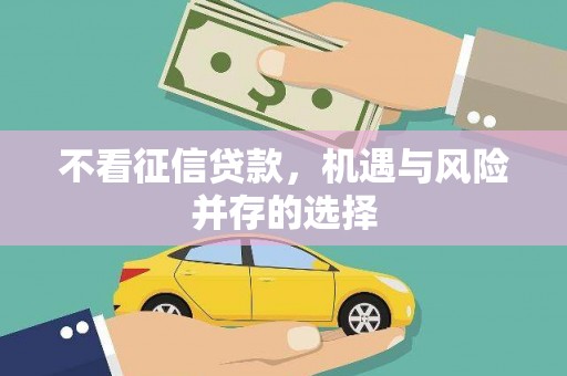 矿区不看征信贷款，机遇与风险并存的选择